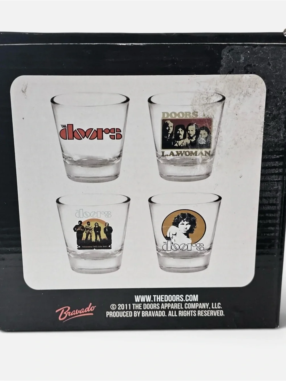 The Doors Shot Glasses Set Of 4 Bravado Barware New 2011